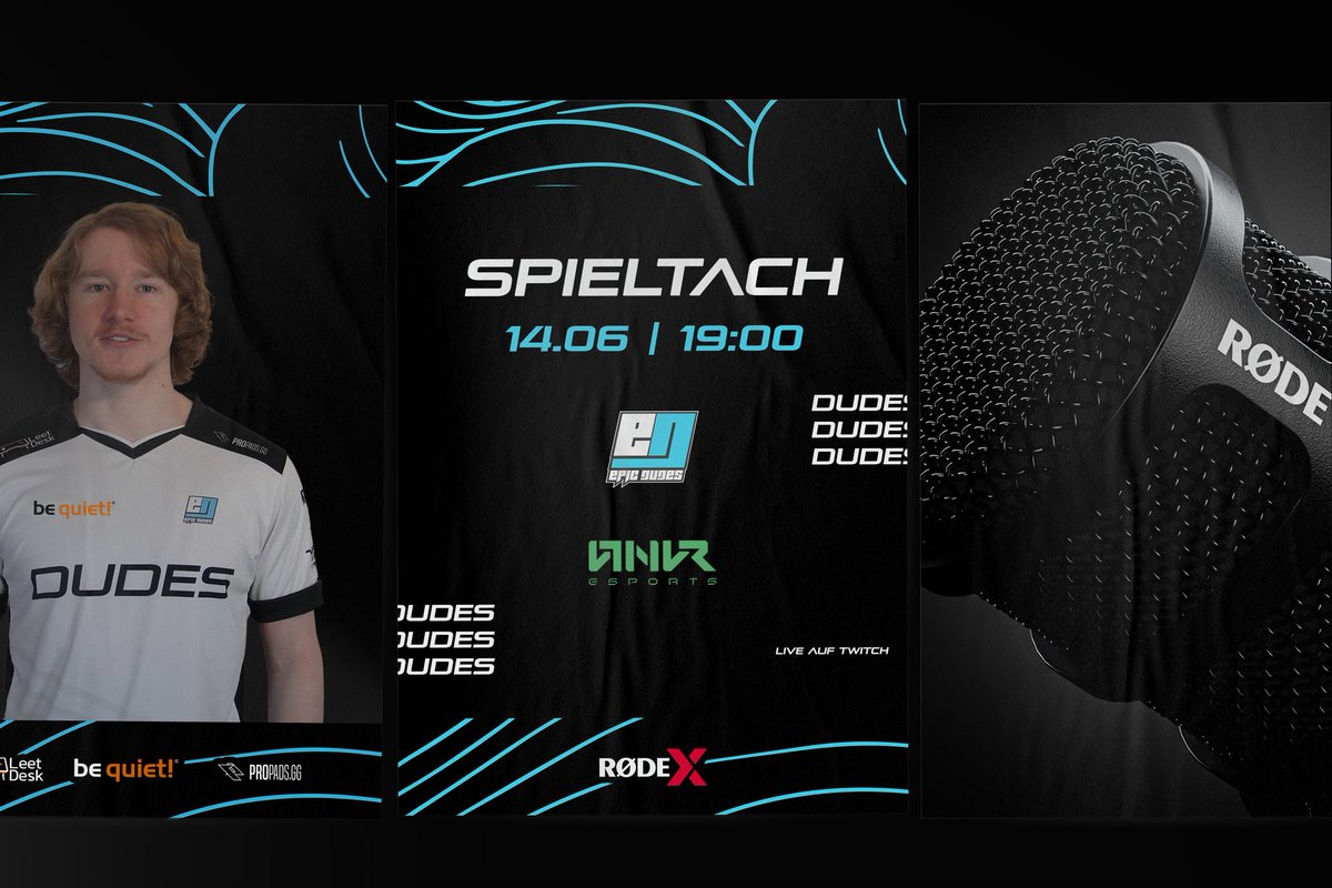 DIE DUDES (@epicdudesgaming) on Twitter photo Spieltach Freunde 🔥
In der <a href="/PrimeLeague/">Die Techniker Prime League</a> treffen die LoL DUDES heute auf @HNVR_EsportsLoL
Heute gilt Hamburg > Hannover 😎
19:00 Uhr LIVE 📺 twitch.tv/primeleague
#rode #rodemic #rodex
#WELIVEGAMING 🎙 @RodeGermany Spieltach Freunde 🔥
In der <a href="/PrimeLeague/">Die Techniker Prime League</a> treffen die LoL DUDES heute auf @HNVR_EsportsLoL
Heute gilt Hamburg > Hannover 😎
19:00 Uhr LIVE 📺 twitch.tv/primeleague
#rode #rodemic #rodex
#WELIVEGAMING 🎙 @RodeGermany
