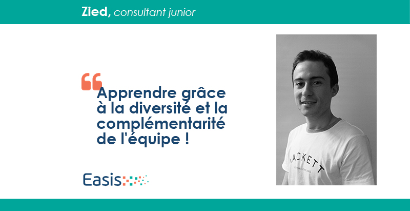 💬 Zied, consultant en Innovation en Santé &amp; Social depuis juin 2022 chez Easis, nous parle de son parcours et de son quotidien au sein du cabinet.

▶ Interview à lire ici : bit.ly/43ySmRM

#eSanté #SantéNumérique #TransfoNum #Consulting #Job