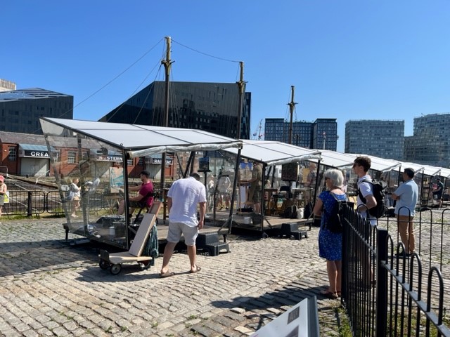 It's looking like another sunny day as Sky Arts Landscape Artist of the Year returns for the final day of filming in Liverpool.

You can come along to watch for free until 6pm today!

#FilmLiverpool📽️ #LAOTY