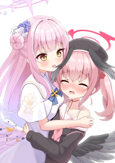 耳舐めならぬ頭羽舐め #ブルアカ
