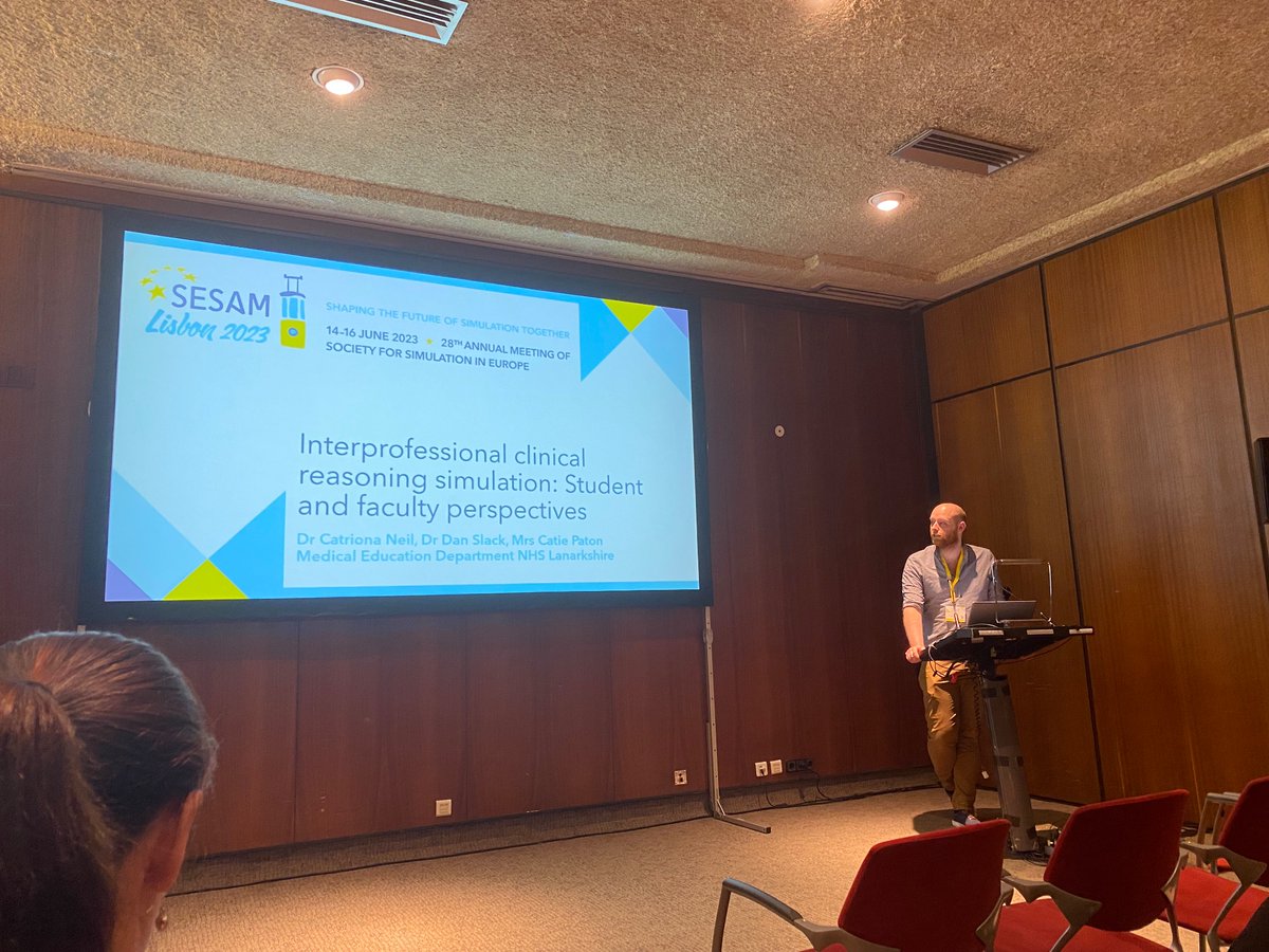 Catriona Neil (@catrionaneil) on Twitter photo Dan Slack presenting our research work with <a href="/paton_catie/">Catie paton</a> <a href="/ctfnhsl/">CTF NHSL</a> looking at IPL clinical reasoning simulation looking at student and faculty perspectives #SESAM2023 <a href="/nhsl_meded/">NHSL MedEd</a> Dan Slack presenting our research work with <a href="/paton_catie/">Catie paton</a> <a href="/ctfnhsl/">CTF NHSL</a> looking at IPL clinical reasoning simulation looking at student and faculty perspectives #SESAM2023 <a href="/nhsl_meded/">NHSL MedEd</a>