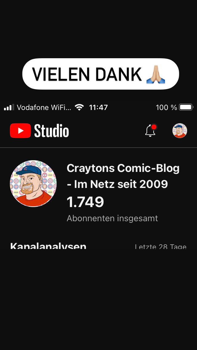 Crayton78's tweet photo. #danke #community #youtube #comictuber https://t.co/aP8QyRenML