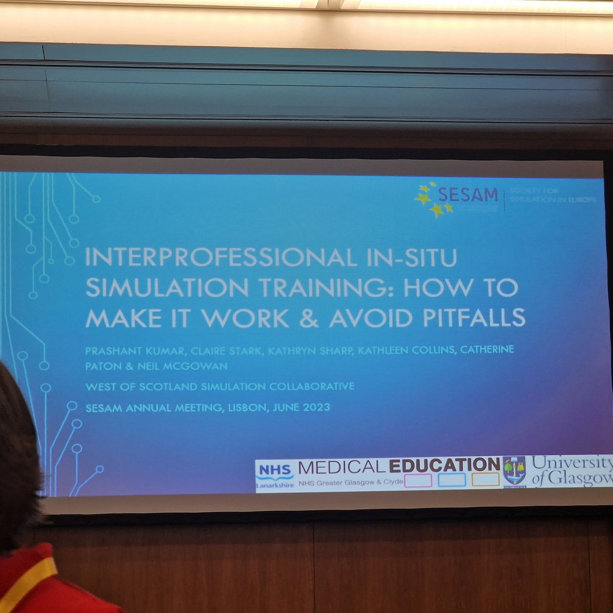 SimStarsIRL's tweet image. Looking forward to bringing the learning from this workshop back to @HrSswhg to get the most from our #InterprofessionalSimulation and #InSituSimulation within our hospital group. #SESAM23
