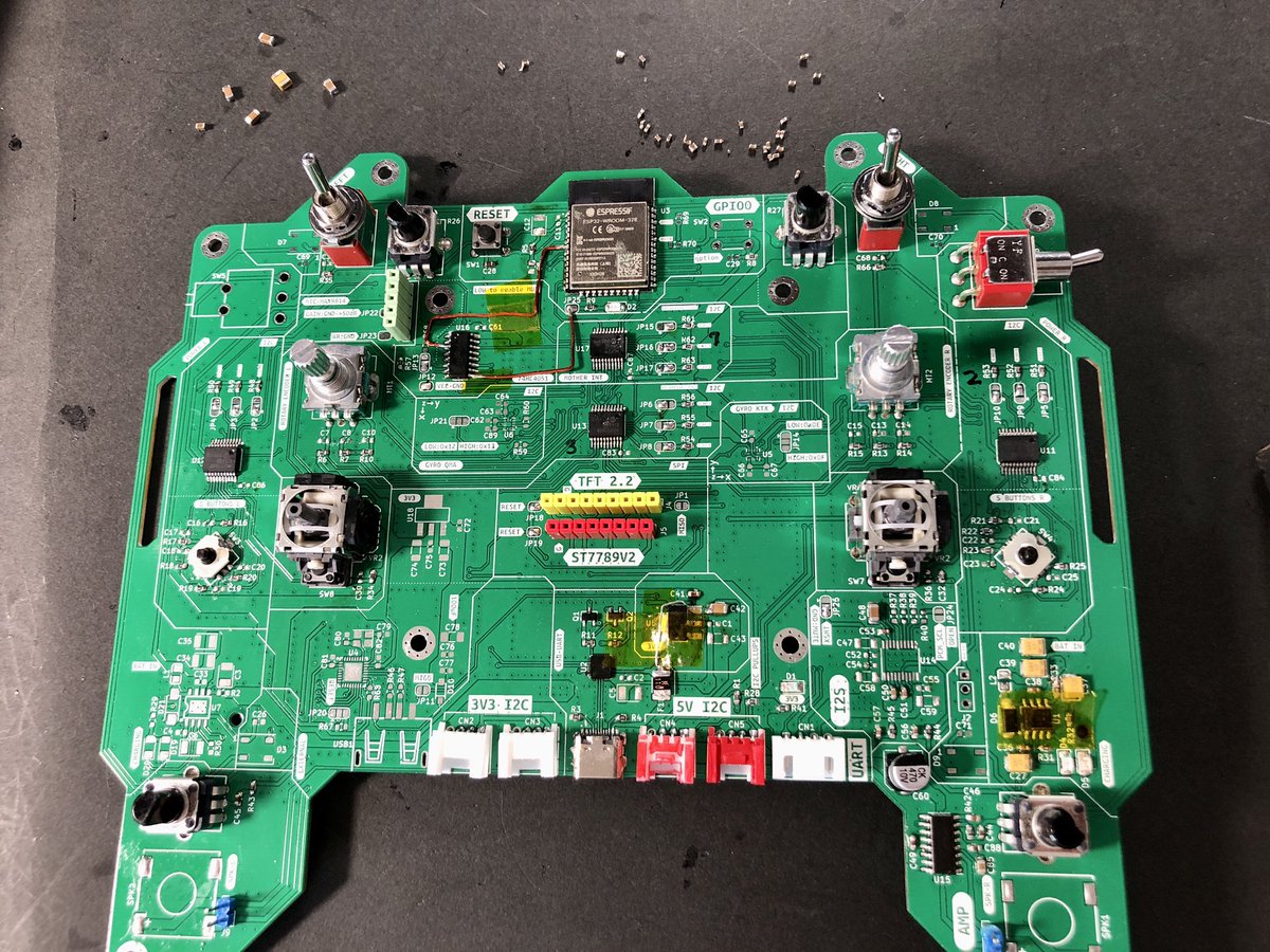 When you know something wrong with the decoupling capacitors but you don’t know which one. #pcb #esp32 #電子工作