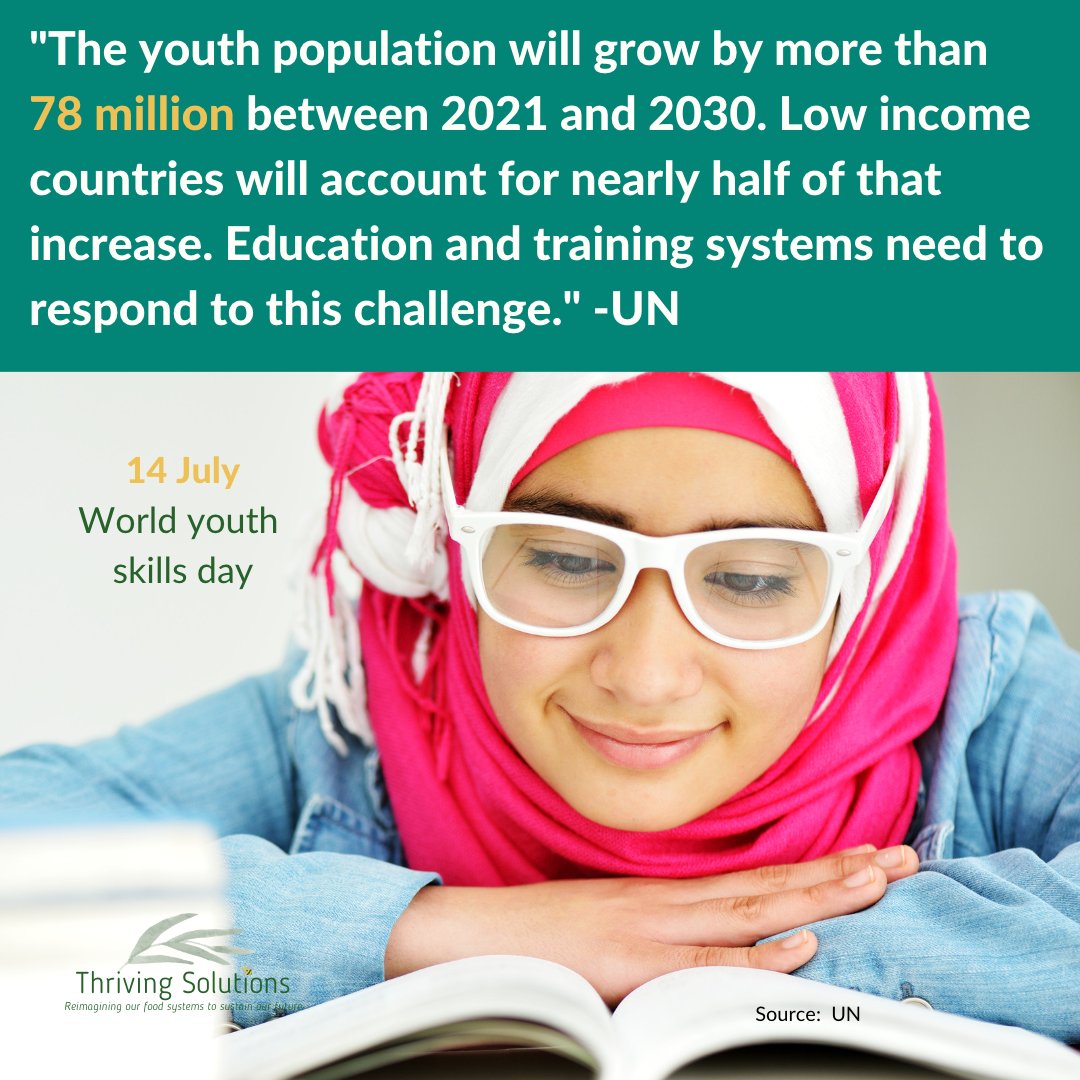 Thriving Solutions is dedicated to decarbonizing our economy, safeguarding biodiversity, advancing food-nutrition-water security.
#youth #youthskills #SDG