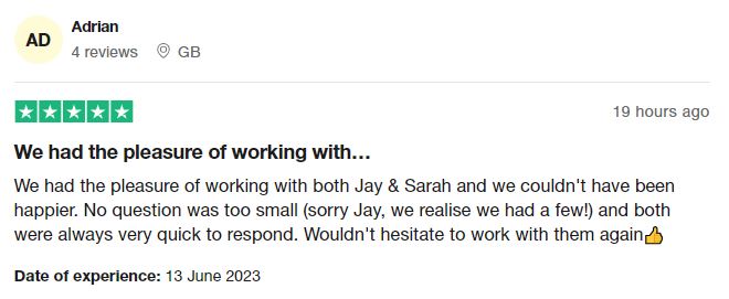 Thank you for the kind words Adrian!

Your kind words fuel our passion to deliver exceptional service every day. We couldn't be prouder of our team!

#CustomerSatisfaction #Thankful #5StarReview