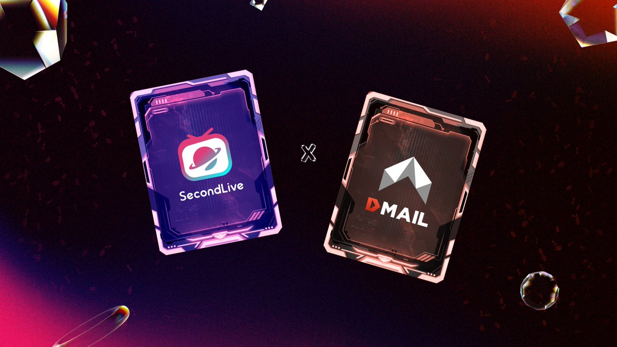 🎉 We're thrilled to announce a new partnership with @Dmailofficial !

💌 #Dmail is a cross-chain message & notification protocol connecting Web2 to #Web3 via Dmail

🔥 Stay tuned for more updates on our collaboration!

#SecondLive #AI #Metaverse