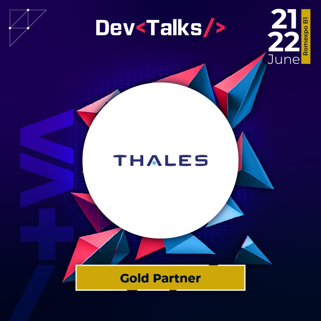 📢 We are happy to announce that Thales is a Gold Partner of DevTalks Romania conference! Taking place on June 21st and 22nd in Bucharest, DevTalks is one of the largest expo conferences for software developers, engineers and IT professionals in Romania.