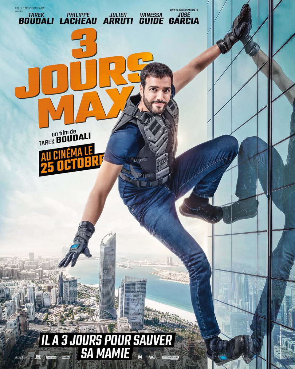 Voila la première affiche de 3 Jours Max! Au cinéma le 25 octobre! 🙃 #3JoursMax