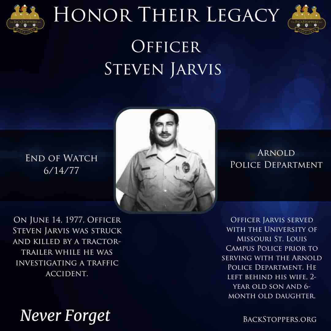 We will never forget Officer Steven Jarvis who made the ultimate sacrifice on June 14, 1977. Today we pay honor and respect to the life and memory of Officer Jarvis. #NeverForget