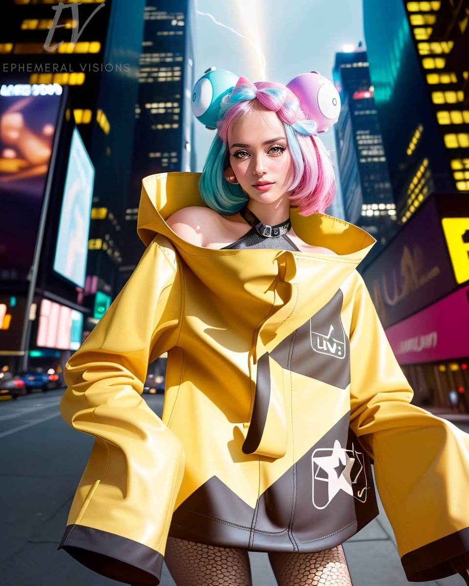 Iono from Pokemon Scarlet/Violet for <a href="/zenithworkshop/">Mordoch</a>'s #aigaming90s.

Your eyeballs are hers - caught in her Electroweb! Easily the most memorable from the new games!

#pokémon #pokemon #pokemoncommunity #pokemonscarlet #pokemonscarletviolet #pokemonviolet #aiart #stablediffusion