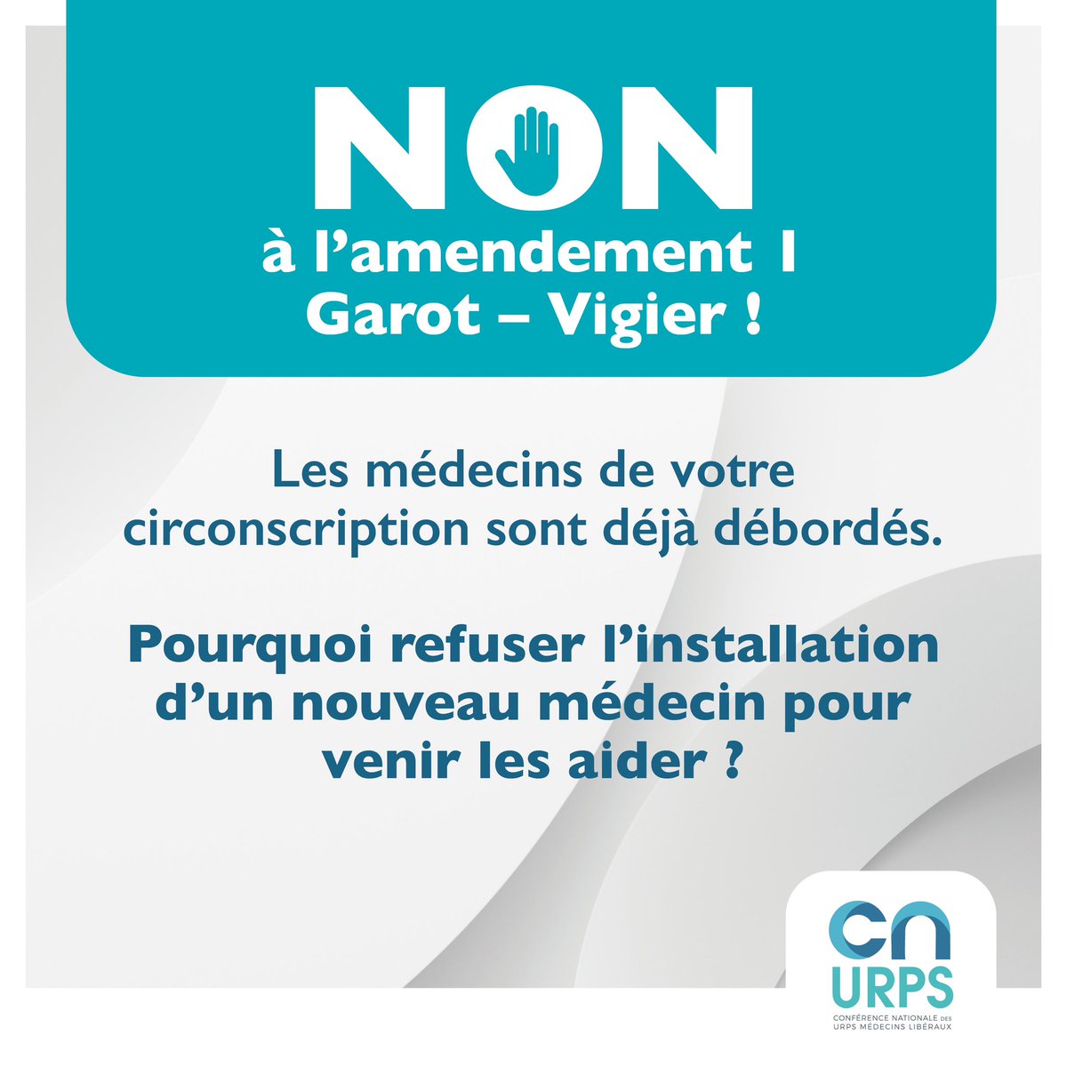 Les médecins des territoires, de toutes vos circonscriptions sont déjà débordés. Pourquoi refuser l’installation d’un nouveau médecin pour venir les aider ? <a href="/guillaumegarot/">Guillaume GAROT</a> <a href="/VigierPhilippe/">Philippe Vigier</a> ? <a href="/fredvalletoux/">Frédéric Valletoux</a> ?
