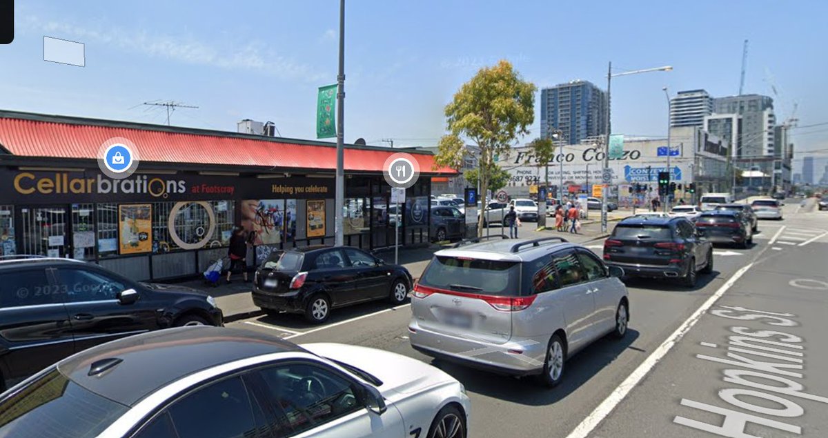 the site is only 240 metres' walk from one of the busiest and best-served train stations in a city of 5 million people, and about 50 metres from a bottleshop. 
But no, according to @MaribyrnongCC  it's not got enough parking and people drinking alcohol there would also be bad.