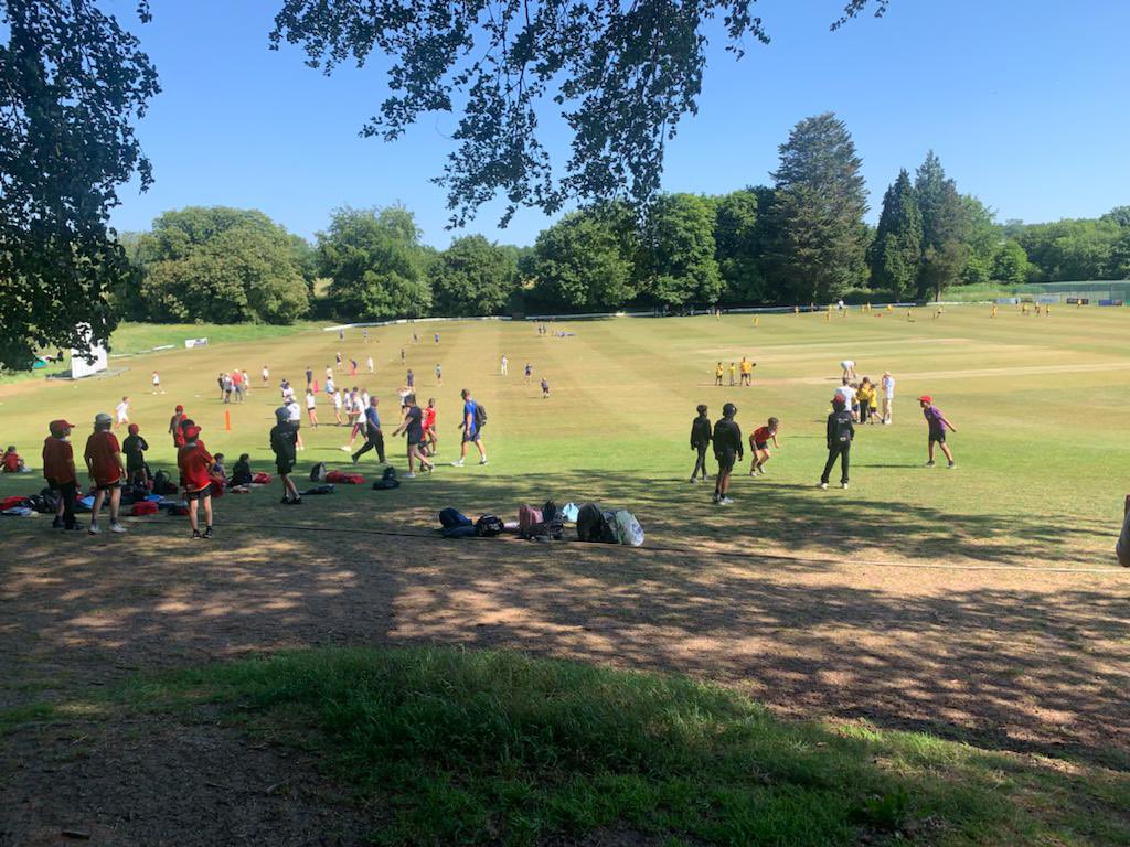 Another great @DynamosCricket Mixed Schools festival with 100+ children taking part from 11 Schools! Huge thank you to @StFagansCricket for the great hospitality and support. Back tomorrow for our Girls only festival! 🥎🏏🌞#WeAreWelshCricket