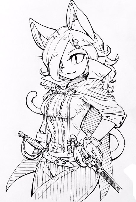 アナログ絵が出てきた。たぶん6年ほど前…でもなんかだか良い感じ 