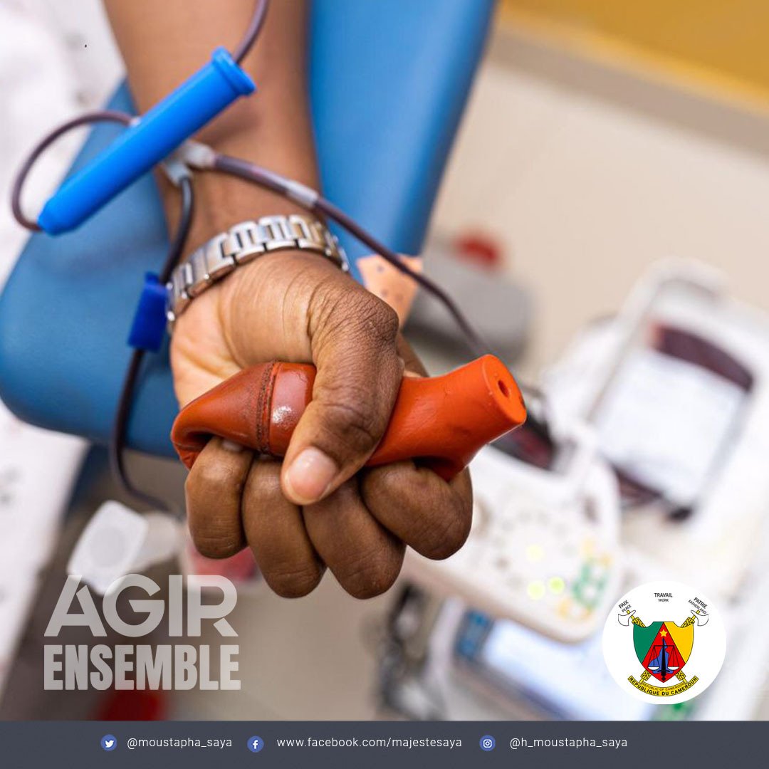 Changeons l’histoire
Sauvons des vies
Donnons du sang
Aujourd’hui 14 Juin a été choisi comme #JournéeMondialedesDonneurs du #sang, Agissons Ensemble…
Chaque geste compte !

#DonneursDeSang
#JMDS
#Vie
#AgirEnsemble
#Cameroun