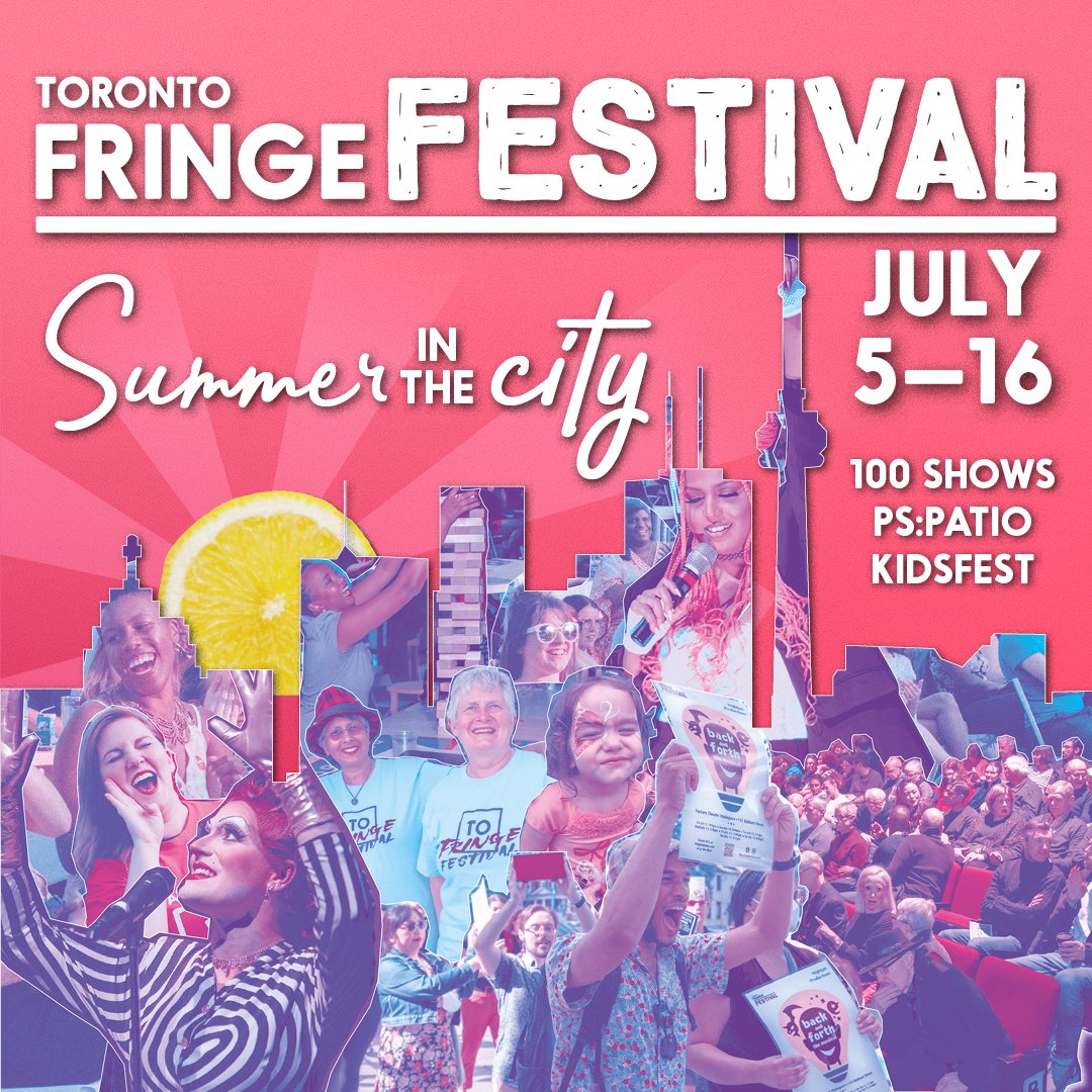 It's time for Summer in the City. 💜🥳🍋

Tickets and passes are on sale NOW for the 35th Toronto Fringe Festival (July 5 - 16, 2023). 

With 100 shows of every genre &amp; style imaginable, there's something for everyone. 
Visit fringetoronto.com to learn more.