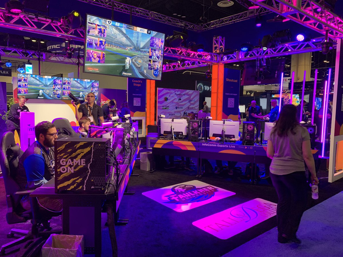 I mean this is just cool! Really great to see #eSports opportunity for pro AV highlighted on the InfoComm show floor this year! While still new from an integration project perspective there is clearly growth ahead. Make sure to check it out! #InfoComm23