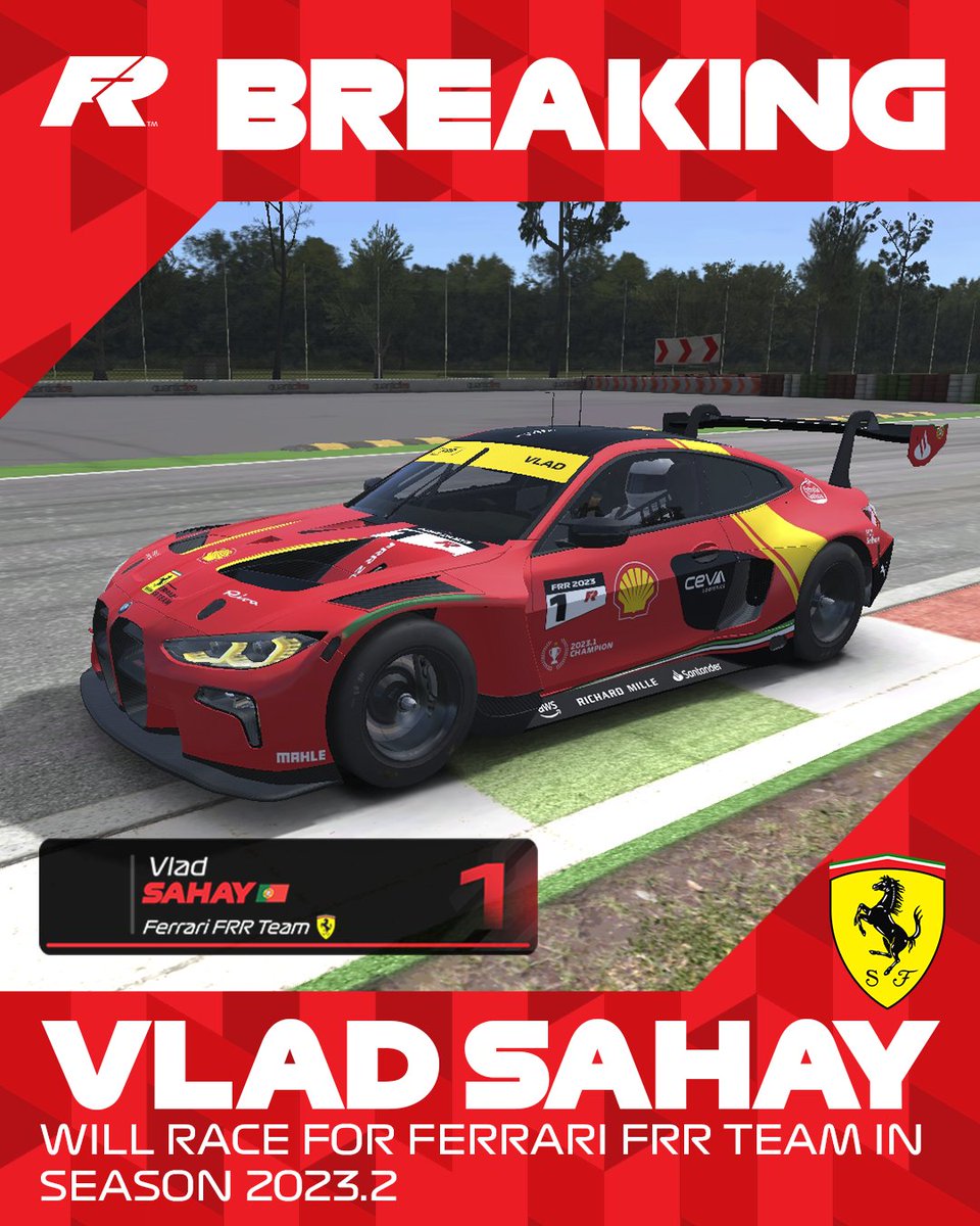 FormulaRR2023's tweet photo. @vlad_vs9 to race for Ferrari FRR Team 🤩🤩🤩

Formula Real Racing

#rr3 #realracing3 #realracingea #racing #cars #esports #motorsport #f1 #formula1 #ferrari #jogosmobile #mobilesgames #ferrarif1team #ferrarilmp1 #lemans #gt3 #bmwm4 https://t.co/FW8ACbAwAo
