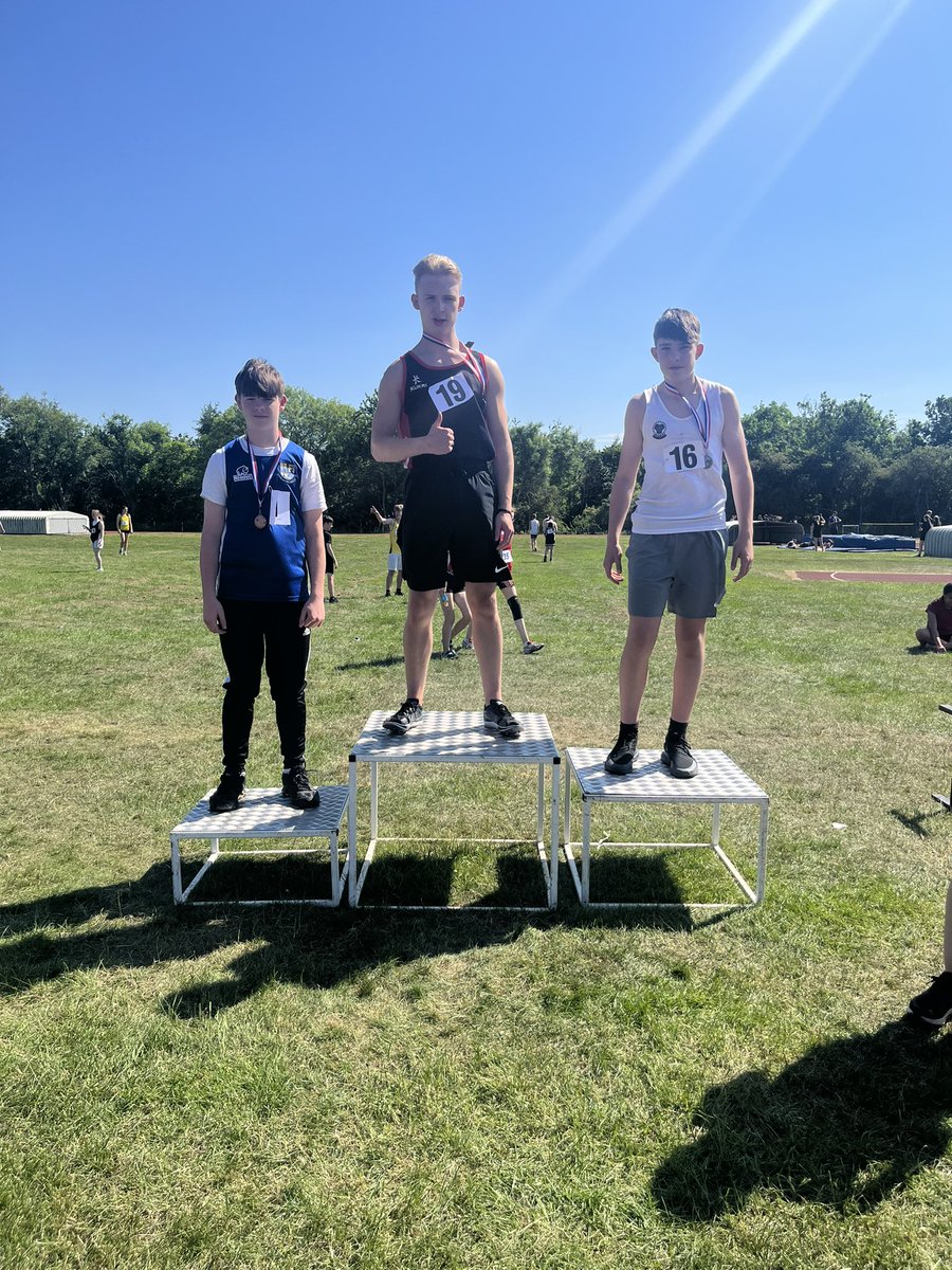 Fife Schools Athletics

A silver medal in the shot put and a bronze in the long jump for the group C boys for Ruaridh. Well done Ruaridh! 😊