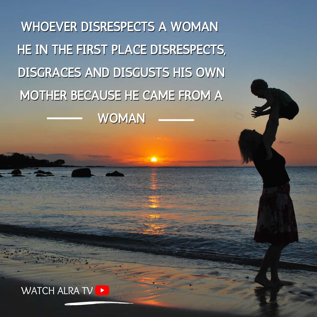 Whoever #disrespects a woman he in the first place disrespects, #disgraces and disgusts his own #mother because he came from a woman.

#respectwomen #feminism #respect #love #quoteoftheday #womenempowerment #proudtobeagirl #stopharrassement

#Watch #ALRATV #Live at 3:00 AM IS