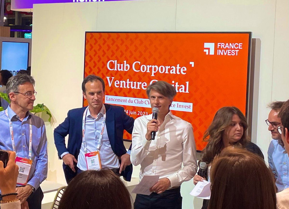Annonce du lancement du Club CVC.
« Le CVC représente 20% de l’invest en France. »
<a href="/_LucasRUDOLF/">Lucas RUDOLF</a> <a href="/574_invest/">574 Invest</a> 

#PlusFortEnsemble #CVC #VivaTech