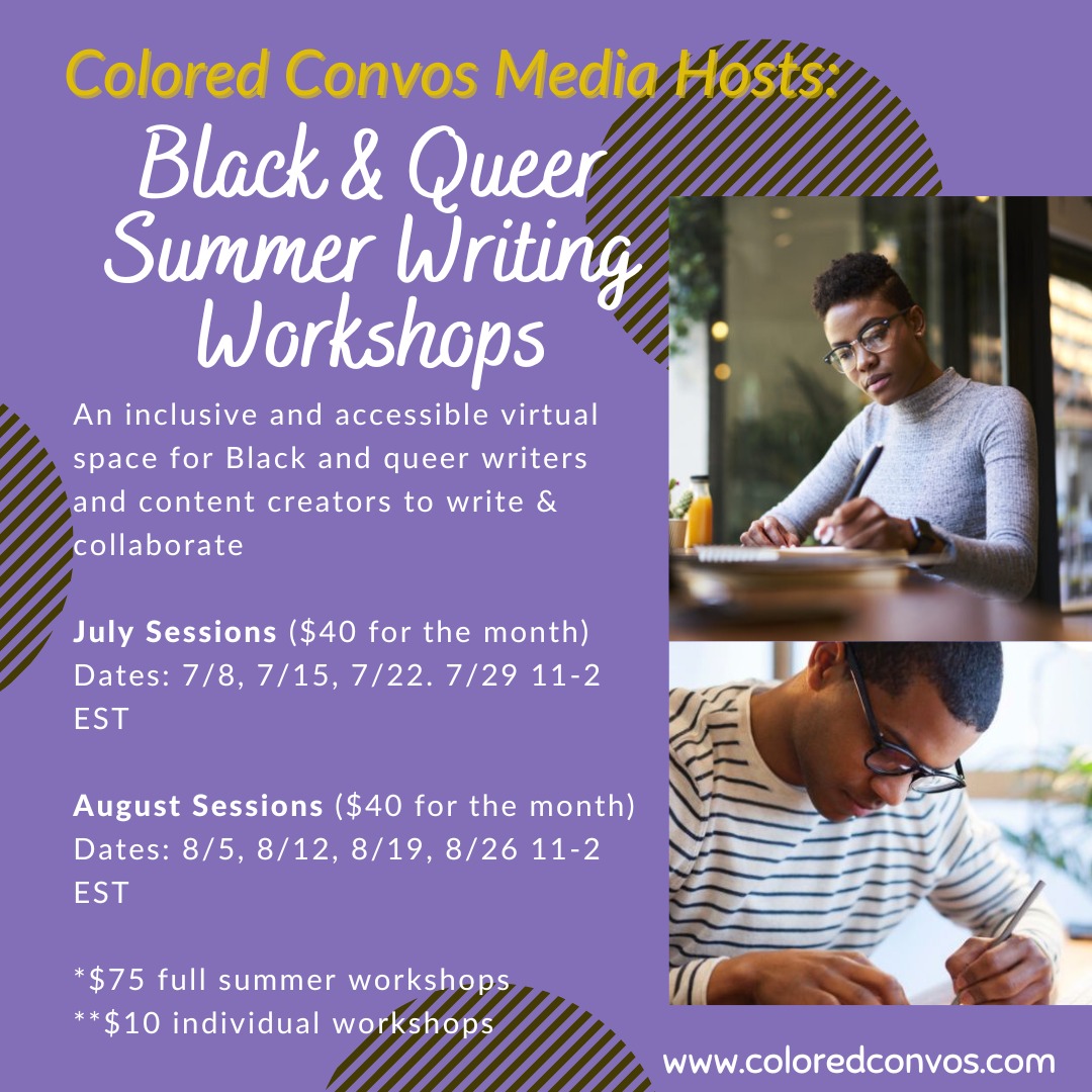 🔔 REMINDER—DON’T FORGET TO REGISTER 🔔

This summer, join our co-founders Jenn &amp; Daren Jackson for their annual summer writing workshops!

To register, click here: docs.google.com/forms/d/e/1FAI…

To learn more, visit our website: coloredconvos.com/programs

We hope you can join us!