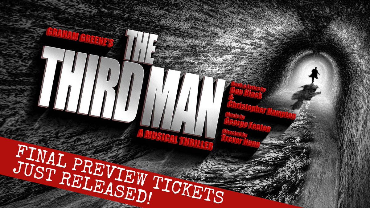 MenChocFactory's tweet photo. **FINAL PREVIEW TICKETS JUST RELEASED**
Grab them before they are gone!

Graham Greene’s brilliant story – which was made into a landmark film and published as a novella – now comes to the stage in a new musical at the Chocolate Factory.

Tickets: https://t.co/9R6te4ViFK https://t.co/o31BhSBhyy