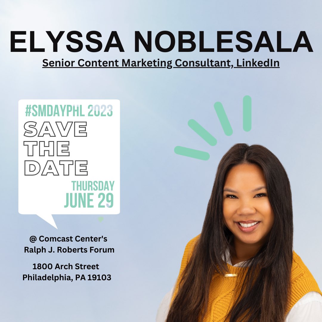 smdayphl's tweet image. Hear from the brilliant minds of some of the industry's powerhouse companies at this year's SMDayPHL conference 🎙️
MORE TO COME #linkinbio #smdayphl
Become a member today: lnkd.in/ehjB3YnQ