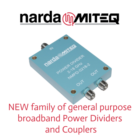 Narda_MITEQ's tweet photo. See Narda-MITEQ's new family of general purpose broadband #PowerDividers and #Couplers today at the Narda-MITEQ booth (#1541) at @MTT_IMS. Great solutions just got better! Significantly shorter lead times, competitive pricing!
#IMS2023 #nardamiteq https://t.co/b9u418lonI