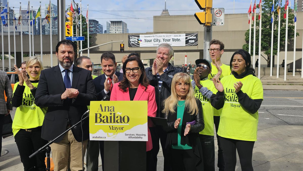 anabailaoTO's tweet photo. My campaign is about restoring the promise of Toronto - the promise that, if you work hard, you will have the opportunity to succeed.
‌
This morning, I joined @cllrainslie, @nickmantas_ , @FrancesNunziata and @PasternakTO to share my plan to work with Council and tackle Toronto’s budget challenges.
‌
Learn more: https://t.co/bCEzGk6k0T