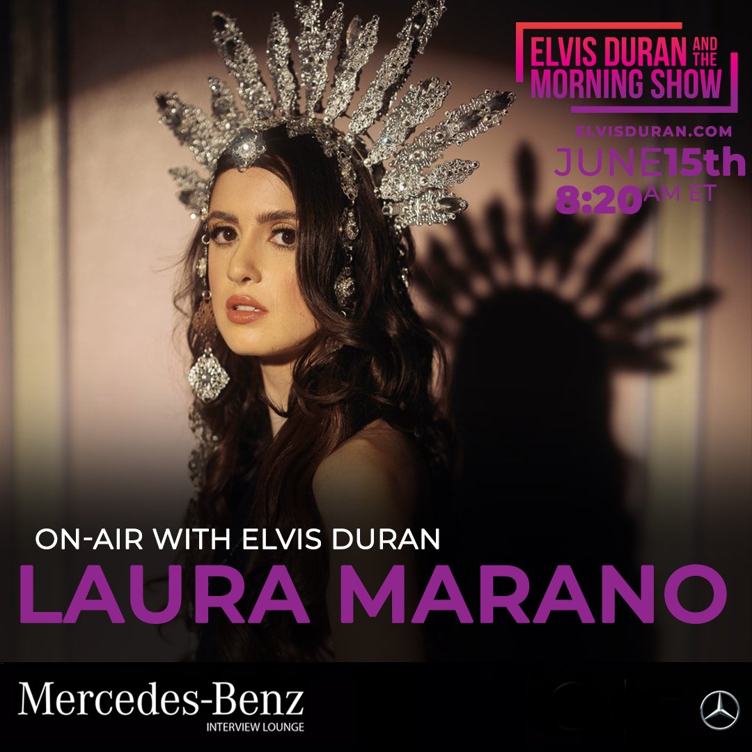 .@lauramarano joins us to talk her new single #TheValley + more!! 💜 🎙️

Listen LIVE on your free @iHeartRadio app at 8:20amET! 

#LauranMaranoOnElvis in our @MercedesBenzUSA interview lounge