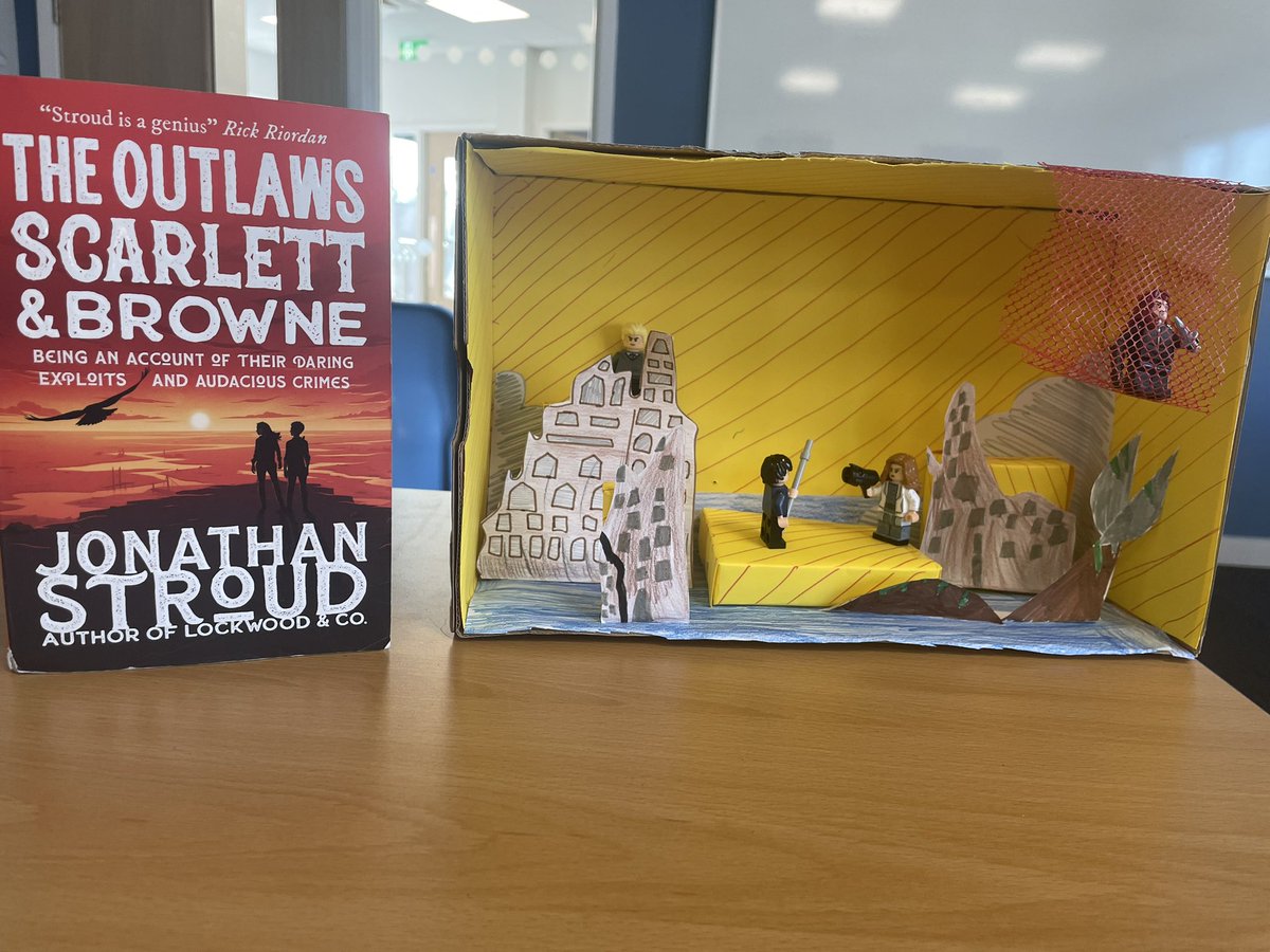 BC English Dept (@bc_englishdept) on Twitter photo BC Book Club created a shoebox diorama of the dramatic final scenes of <a href="/JonathanAStroud/">Jonathan Stroud</a> ‘s The Outlaws Scarlett and Browne <a href="/cheltfestivals/">Cheltenham Festivals</a> #RTRP BC Book Club created a shoebox diorama of the dramatic final scenes of <a href="/JonathanAStroud/">Jonathan Stroud</a> ‘s The Outlaws Scarlett and Browne <a href="/cheltfestivals/">Cheltenham Festivals</a> #RTRP