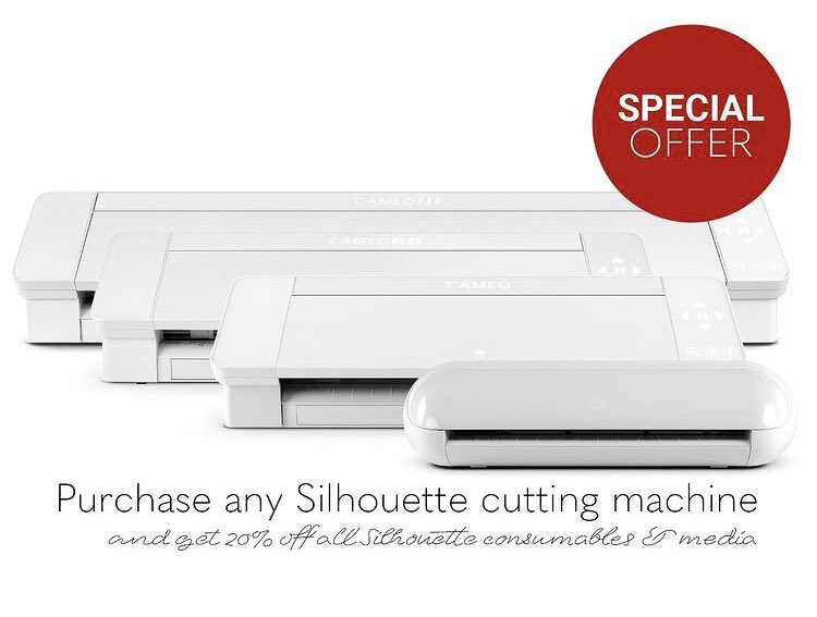 We are thrilled to offer you massive savings on Silhouette cutting machines, along with an exclusive 20% discount on all Silhouette consumables, accessories, tools, and media when purchased with any machine. 🎉 Shop Special Offers - gmcrafts.co.uk/special-offers/