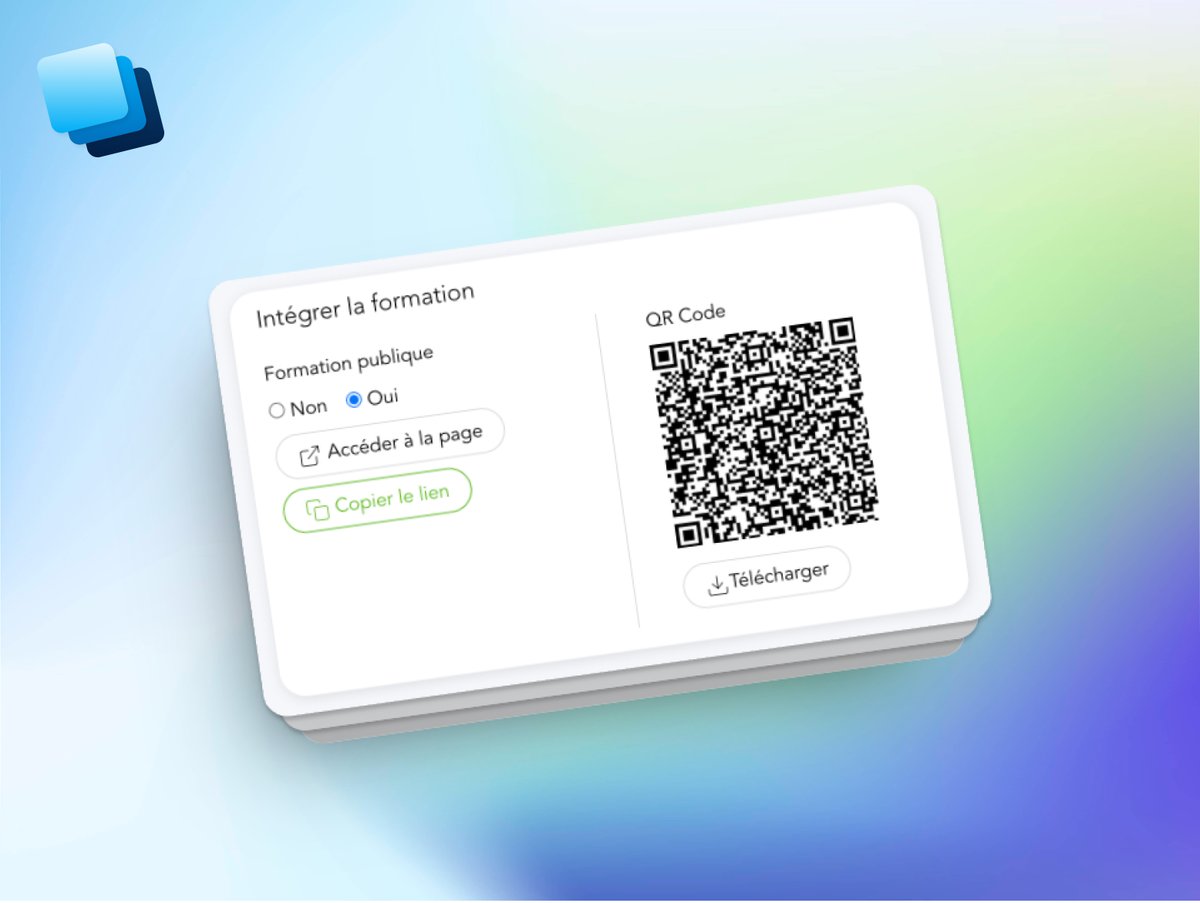 cards micro-learning (@cards_learning) on Twitter photo Pouf : Nouvelle feature sur Cards 🔥
✅ le #QRcode pour vos formations publiques !
Parfait pour les formations métiers, au poste de travail et pourquoi pas pour vos supports de com' !
#microlearning everyday everywhere ! Pouf : Nouvelle feature sur Cards 🔥
✅ le #QRcode pour vos formations publiques !
Parfait pour les formations métiers, au poste de travail et pourquoi pas pour vos supports de com' !
#microlearning everyday everywhere !