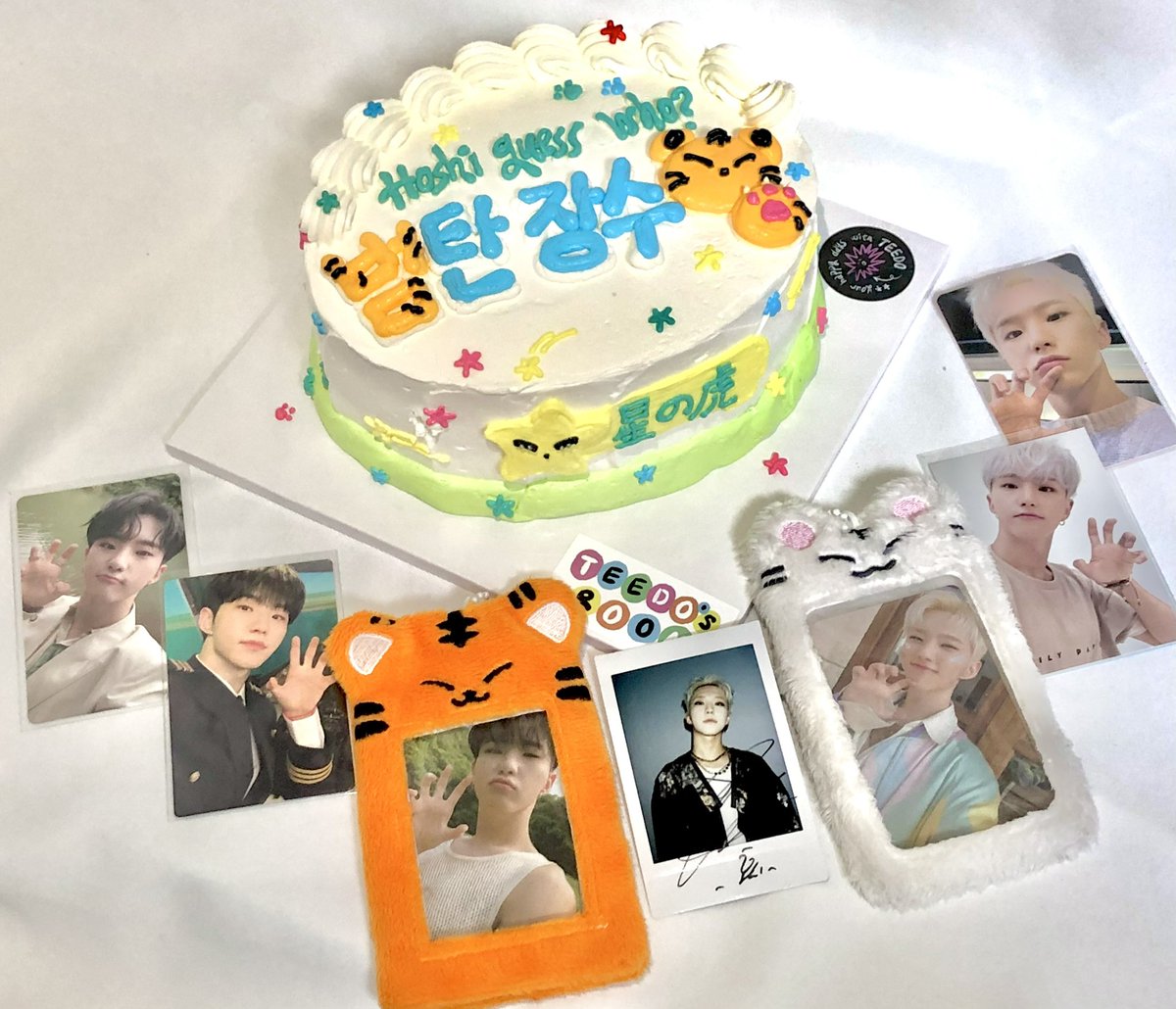 sentigeracnt's tweet photo. 「　궁극의 아이돌　 」
                                     『　최고의, 최후의 아이돌　』

별의 호랑이, 호시의 생일을 축하합니다 ~~ ✮

                                 ( with 방가방가 축하사절단…)

#방가방가_호랑이_호시_생일축하해
#lLUVmyHOSHIday
#대한민국의_마지막호랑이_호시날 https://t.co/EN3yCON3vz