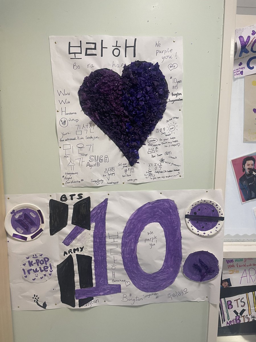 jacquimurphy71's tweet image. K Club went purple this week 💜#Borahae #2023BTSFESTA #BTS10thAnniversary @StBenedictsPS @Glasgowlangs 10 years of BTS #BTS_twt_JNGKK97 We love your Super challenge JK 🫶🏼#SEVENTEEN