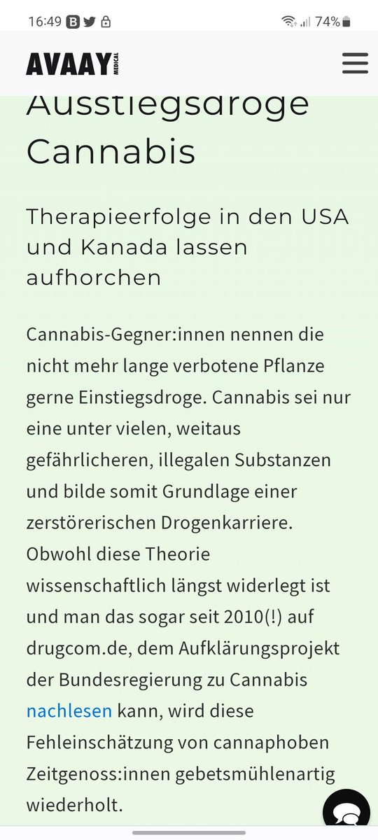 #Cannabis die #Ausstiegsdroge

#Weedmob 

avaay.de/cannabis-wisse…