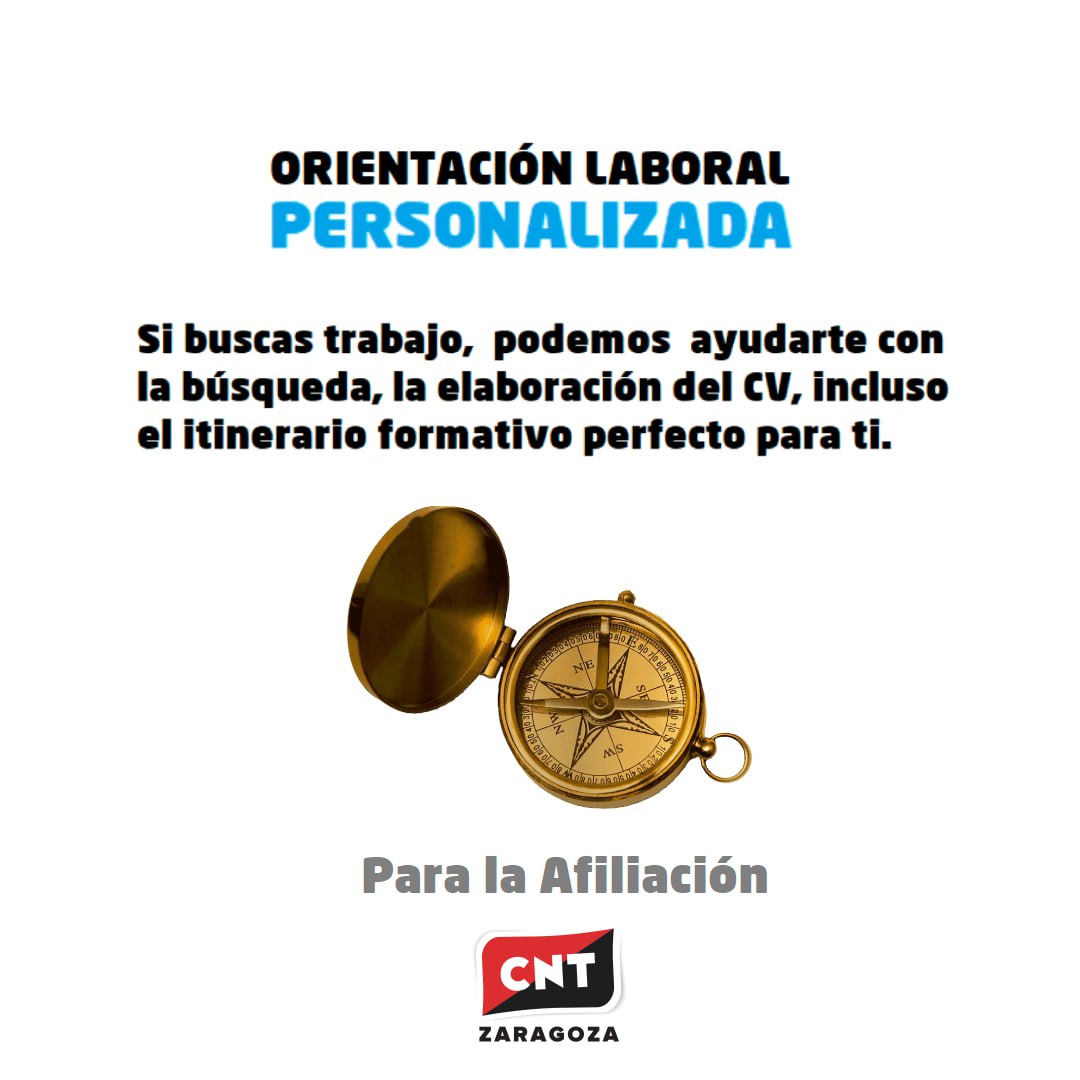 #paralaafiliacion #orientacionlaboral #orientador #curriculum #formacionsindical #sindicalismo #cntzaragoza #CNT