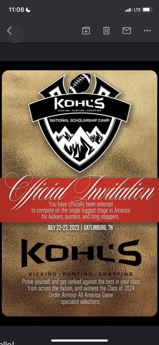 Kaleb_Kicks's tweet photo. Feeling blessed, honored, and grateful for the opportunity to not only compete with, but to watch and learn from some of the best high school kickers in the country. I hope and pray that I can bring the best Ive got and show the hard work I’ve been putting in. #chasingGOALposts https://t.co/spy4daBNnv