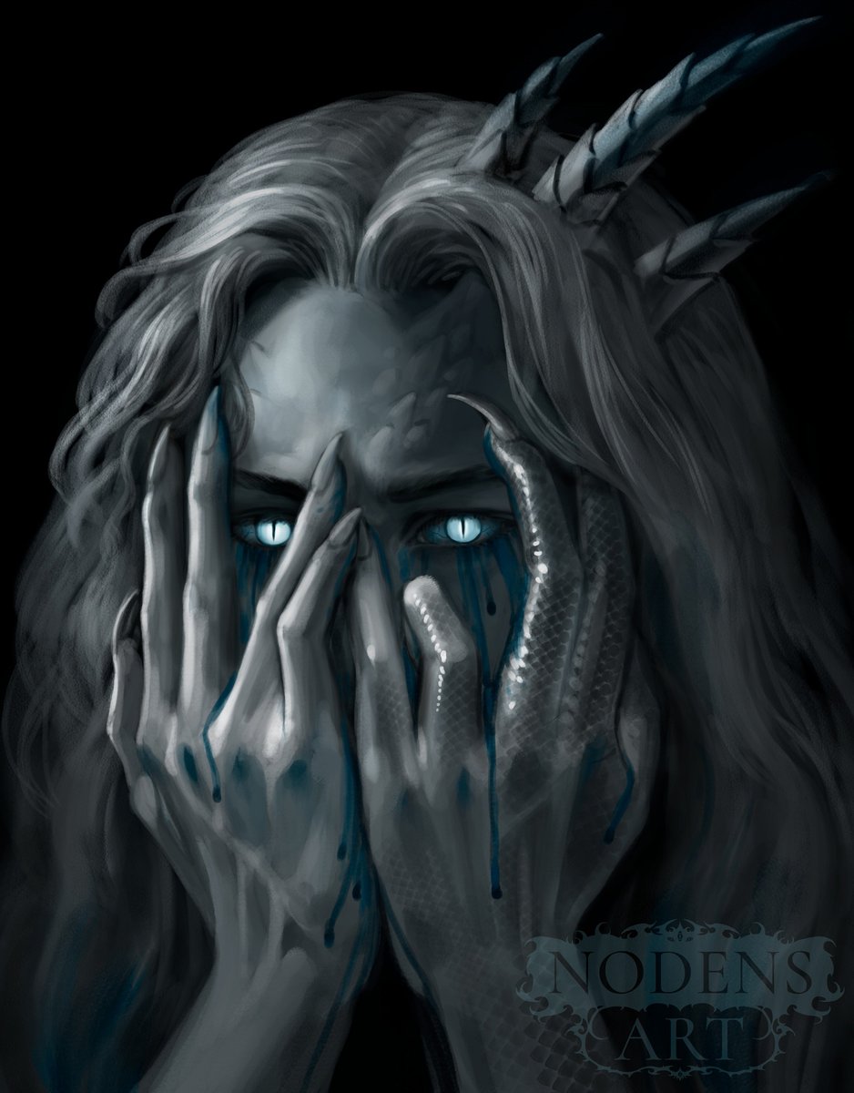 I am proud of this Taalven's portrait. 

It's like the golden classic of my dark dramatic style!