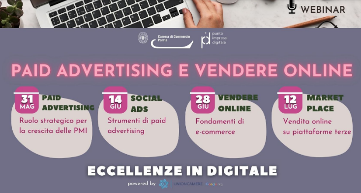 CamComParma's tweet photo. Si è svolto oggi il #webinar di #Eccellenzeindigitale, a cura di @PID_CamCom di @CamComParma, sul tema #social #Ads. Per informazioni: #PID #Parma, pid@pr.camcom.it, tel. 0521 210247.203. I dettagli sul sito: https://t.co/MDdLduBsef https://t.co/EVtuGQ44oq