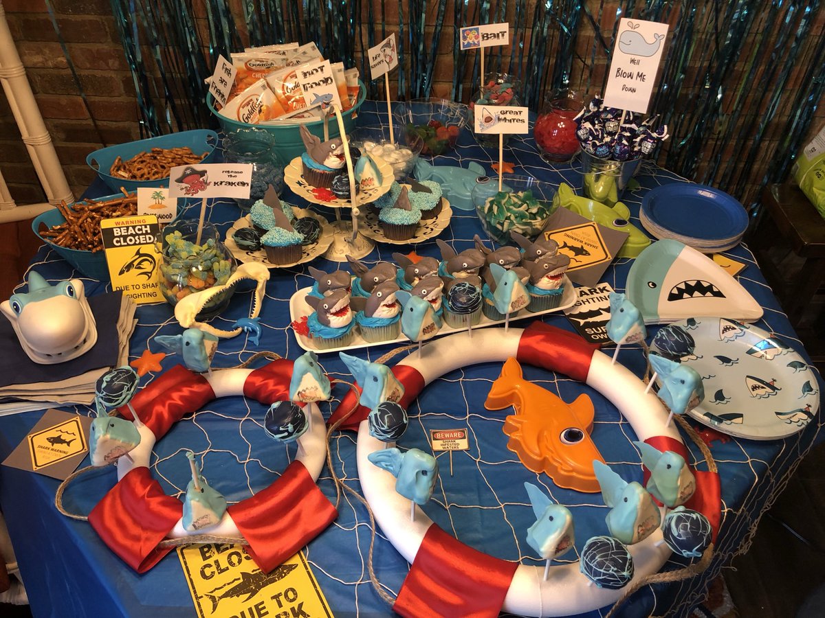 lexirosec's tweet photo. Hi @Discovery @SharkWeek ! 

My family is getting ready for our 7th annual Shark Week party and want to see if there’s a way to get some official Discovery Shark Week 2023 gear for it? 

Pictures of last year’s party - we go all out! https://t.co/fDW5FOgcDM