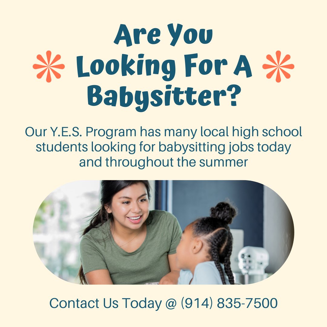 HarrisonYouth's tweet photo. If you or someone you know is looking for a babysitter, contact the Harrison Youth Council Employment Coordinator https://t.co/WlSQRcG7WS