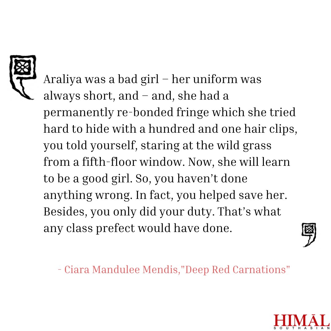 HimalSouthasian's tweet photo. Read 'Deep red carnations', a short story by @Mandulee2:

https://t.co/qS0YNAe6ab https://t.co/24PvT9dS5l
