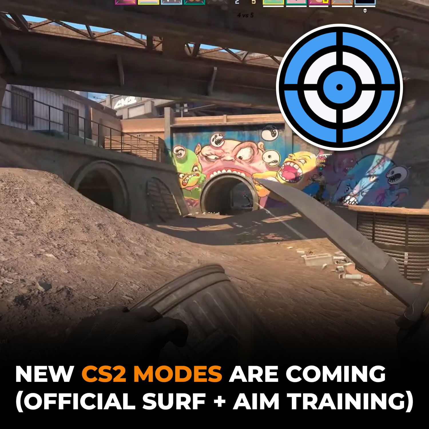 Counter-Strike 2 Intel on X: CS2 New Modes Are Coming: Official Surf + Aim  Training. What other game modes would you like to see?   / X