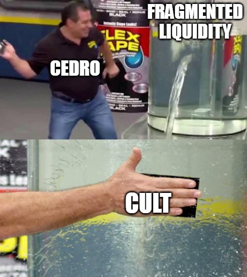cedro_finance's tweet photo. We have a feature called Cedro Unified Liquidity Token, or as we like to call it, CULT🤭 https://t.co/MPskPkBH3a