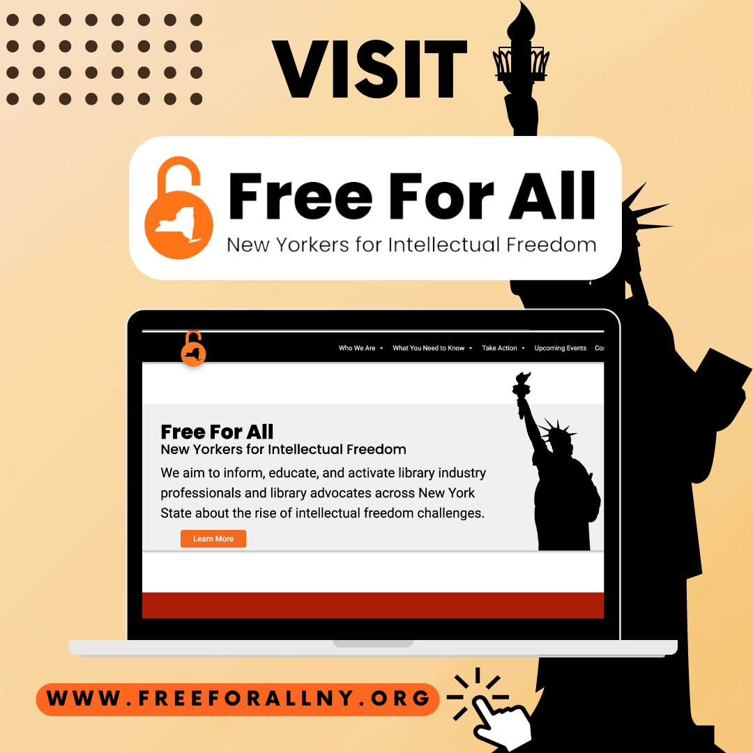 We are thrilled to announce the Free For All: New Yorkers for Intellectual Freedom website has been launched! 🎉 Visit freeforallny.org TODAY and, together, we can ensure our intellectual freedoms are protected ✊