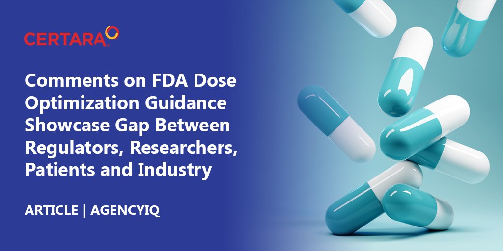 This report by AgencyIQ on the FDA's dose optimization guidance for oncology products provides insights into the contrasting viewpoints of regulators, researchers, patients, and industry.  

Read the full article here:  ow.ly/HZZu50OzHHW 

#FDAguidance #DoseOptimization