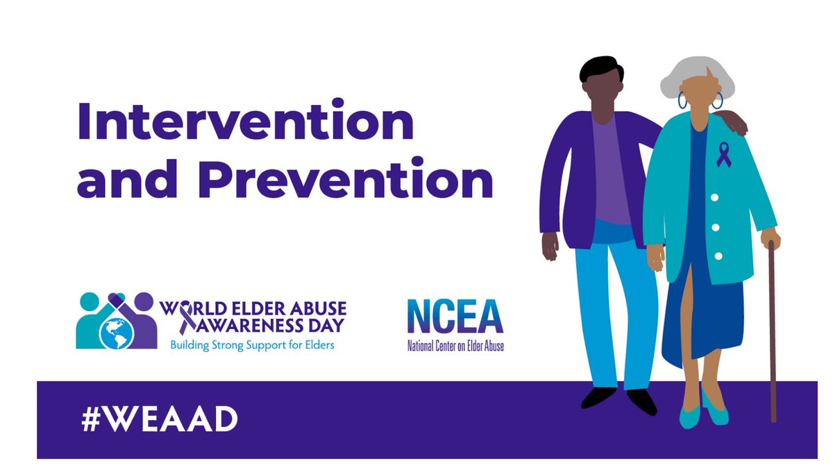 #ElderAbuse is a complex problem that requires coordinated, multidisciplinary responses. Together, we can develop and promote effective interventions to keep everyone safe as we age. #WEAAD